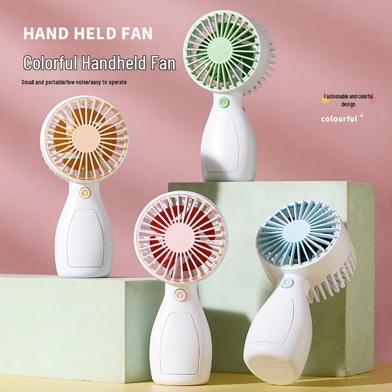 Portable USB Mini Fan - Silent Handheld & Desktop Fan for Travel or Study