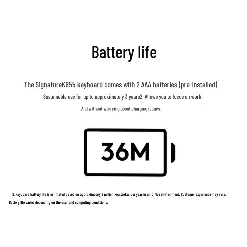 Logitech MK855/M750 Wireless Dual-Mode Keyboard and Mouse Combo
