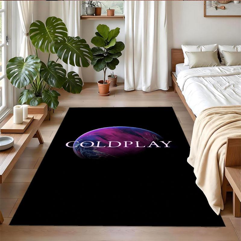 Crystal Velvet Rug Soft Non Slip Indoor Floor Mat Home DecorColdplay
