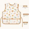 Waterproof Toddler Eating Apron Sleeveless Design Kids Smock Bib Baby Feeding Bib  For Infant Girls