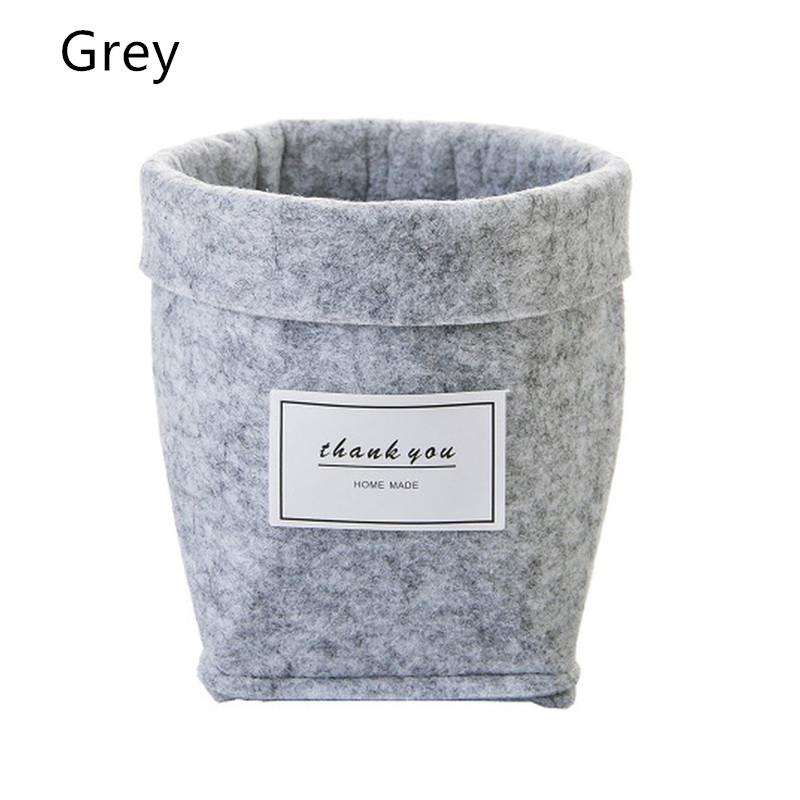 Fabric Flowerpot Desktop Storage Basket Sundries Storage Box Small Cute Table Storage Basket  Storage Bags Organizer