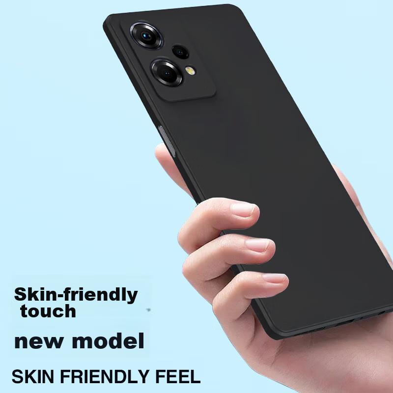 Phone Case for OPPO K10X, with Full Lens Protection, Upgraded Frosted Anti-Drop Design, Ultra-Thin Silicone Simple And Stylish - Midnight Black