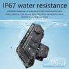 Motorcycle Intercom Headset Helmet BT 5.3 For 2 Riders intercommunicator 300M 1000Mah Moto Walkie Talkie With Soft Hard Mic