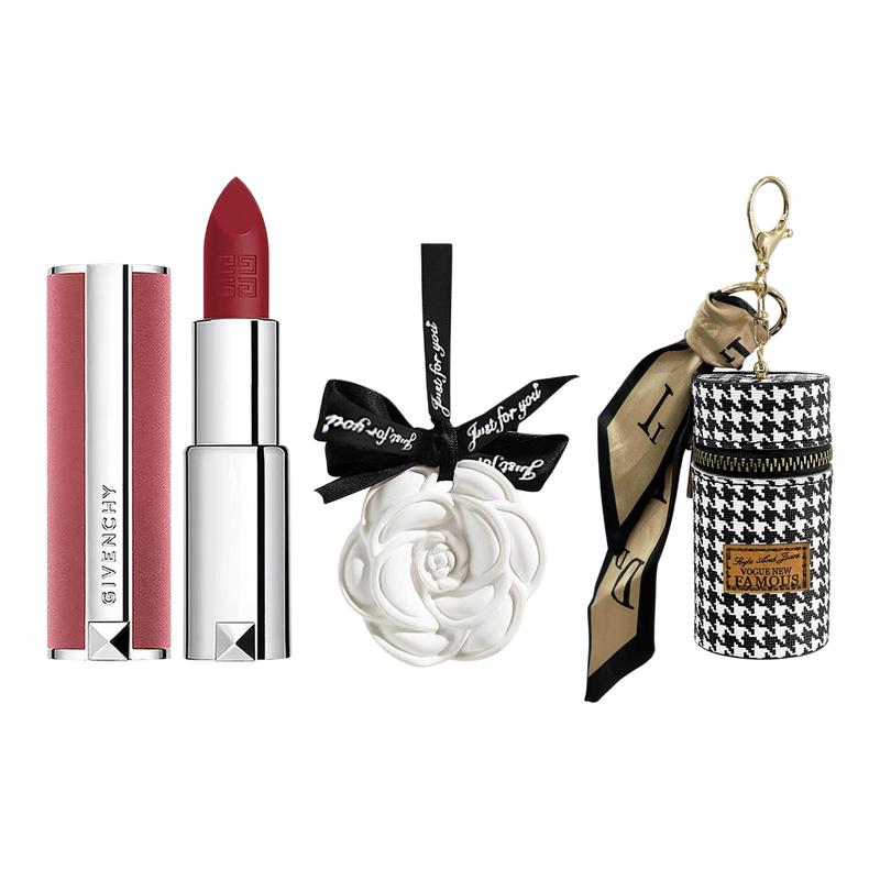 DIOR Lipstick Vermicelli Velvet #N37 1.5g+Camellia Fragrance+Lipstick Bucket синий