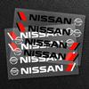 4 SZT Stylizacja Samochodu Naklejki Dekoracyjne na Klamki Drzwi Dla Nissan J10 X-Trail Qashqai Juke Leaf Micra NOTE Patrol Gadżety