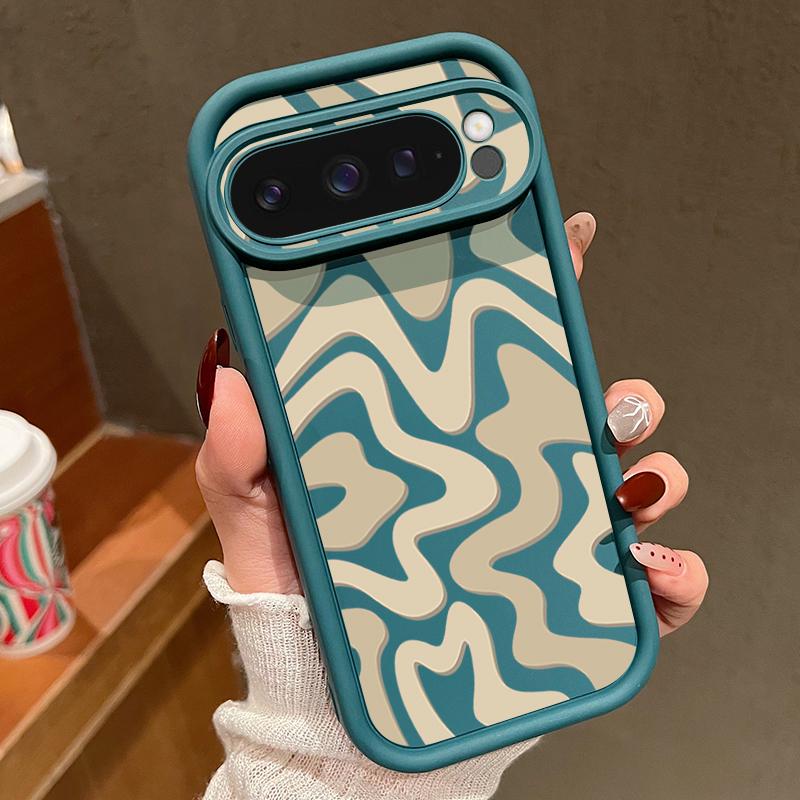 Soft TPU Phone Case For Google Pixel 10 8 7 Pro Pixel 9 10 Pro XL Stripe Patterned Silicone Back Cover For Google Pixel 9A 8A 7A