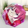 1 Stück Anime-Charakter-Regenschirm für draußen – Automatisches Öffnen/Schließen, tragbares 3-fach faltbares Design, 8-Streben-Eisenrahmen, perfektes Geschenk für Fans, Reisende und mehr
