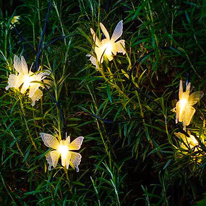 Cherry Blossom Waterproof Solar String Lights for Outdoor Garden and Balcony Décor