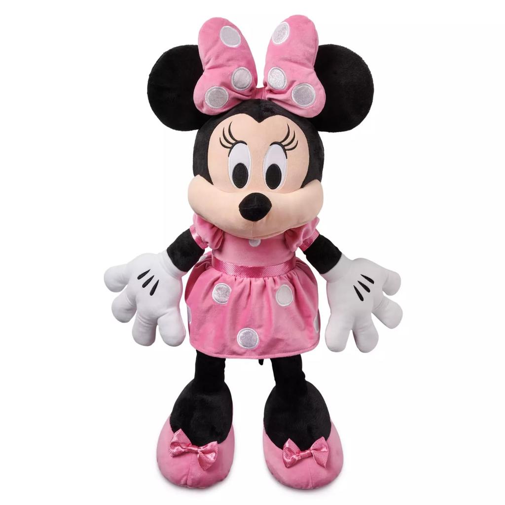 Disney Store Disney Minnie Mouse Plush, Large Pink, 27-inch, 2018 Model