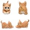 Cute Kitten Cats Stress Relief Squeeze Toy with Detail Realistic Cats Decompression Toy for Kids Adults Desktop Decors