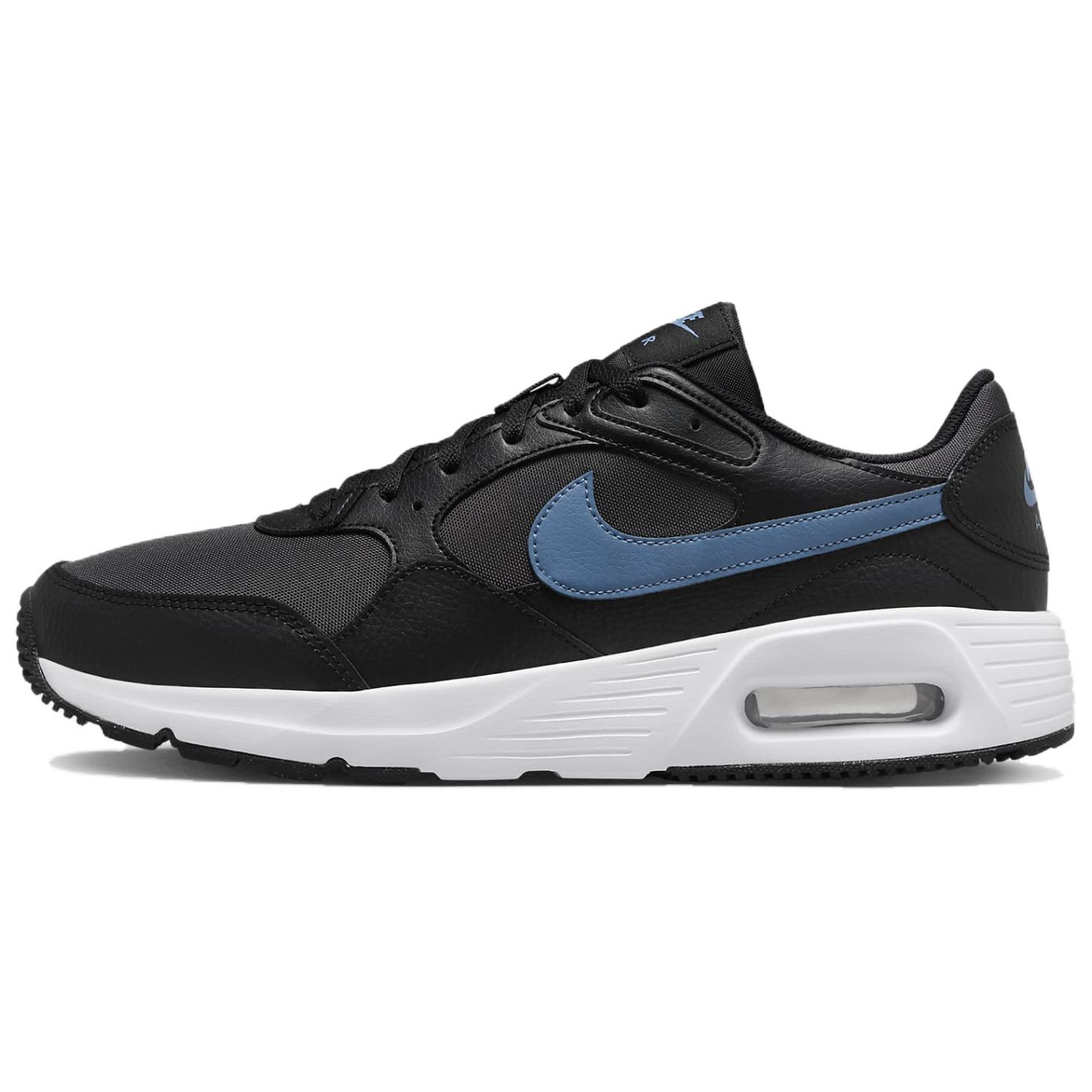 

Nike Air Max SC Comfortable And Lightweight Breathable Low top Casual Shoes Men s Black Blue CW4555-017 41