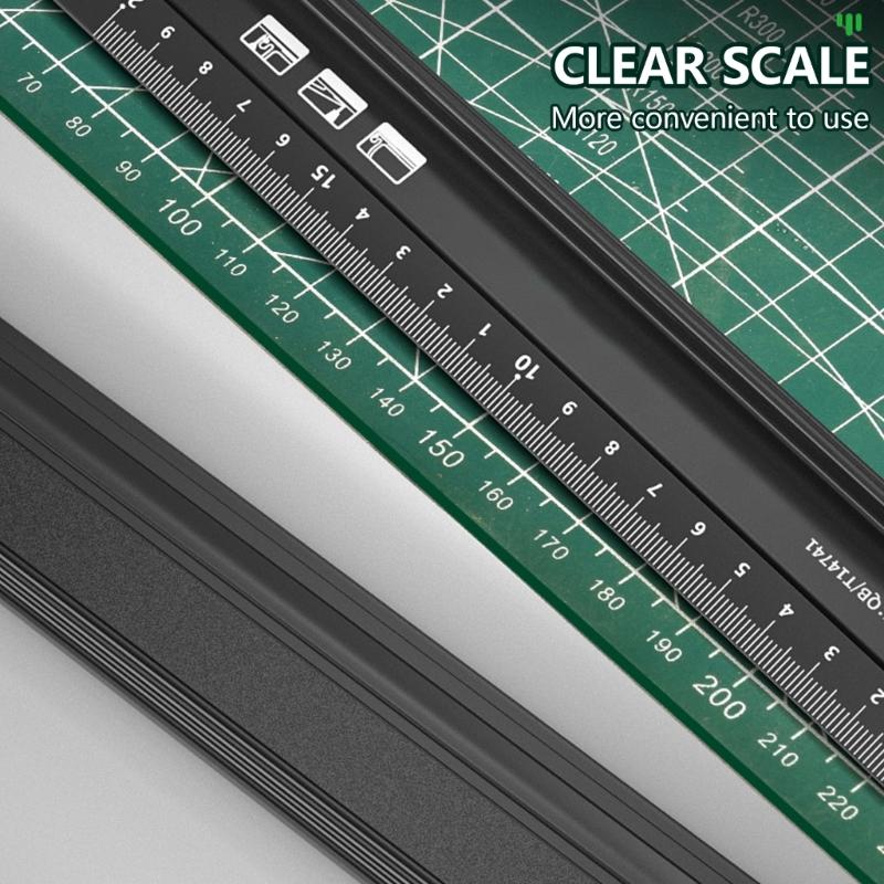 multifunction Aluminum Safe Ruler Aluminum Ruler with Angles Measurement Upgrades for Architects Engineers & Woodworking