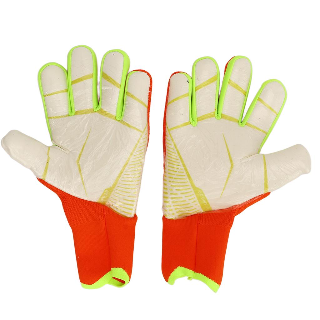 Soccer Goalie Gloves for Men Women Latex Nylon Anti Slip Breathable Finger Protection Soccer Goalkeeper Gloves for