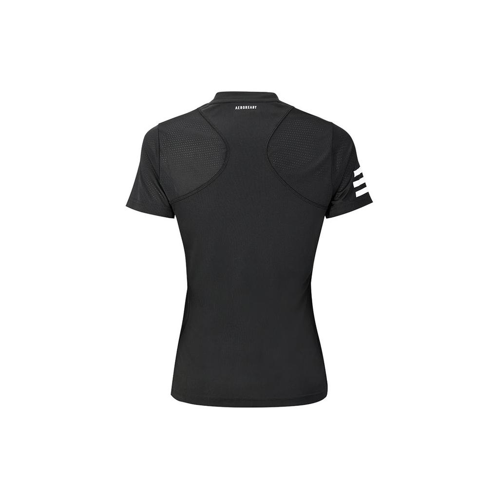 Adidas Sport Training Quick-Dry Breathable Round Neck Short Sleeve T-Shirt Women Tops Black GL5530
