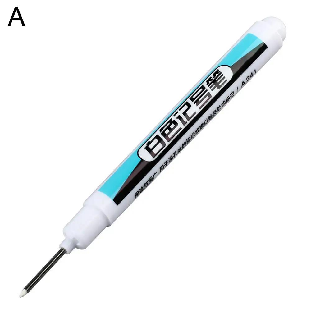 White Marker Oil-based Woodworking Marker Fine Head Quick-drying Ink Fluency Writing Suitable For All Kinds Material Surfac J2T7