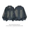 Retro Denim Washed Lapel Jacket: Versatile, Fashionable, Casual Hong Kong Style.