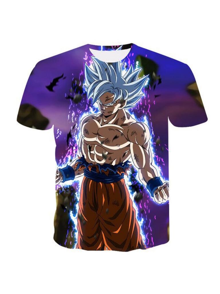 Sommer Dragon Ball Kinder T-Shirt 3D Druck Kurzarm Cartoon Super Saiyan T-Shirt Kinder Edition