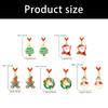 Christmas Theme Pendant Earrings Alloy Texture Elegant Ear Jewelry Suitable for Daily Wear and Special Occasions