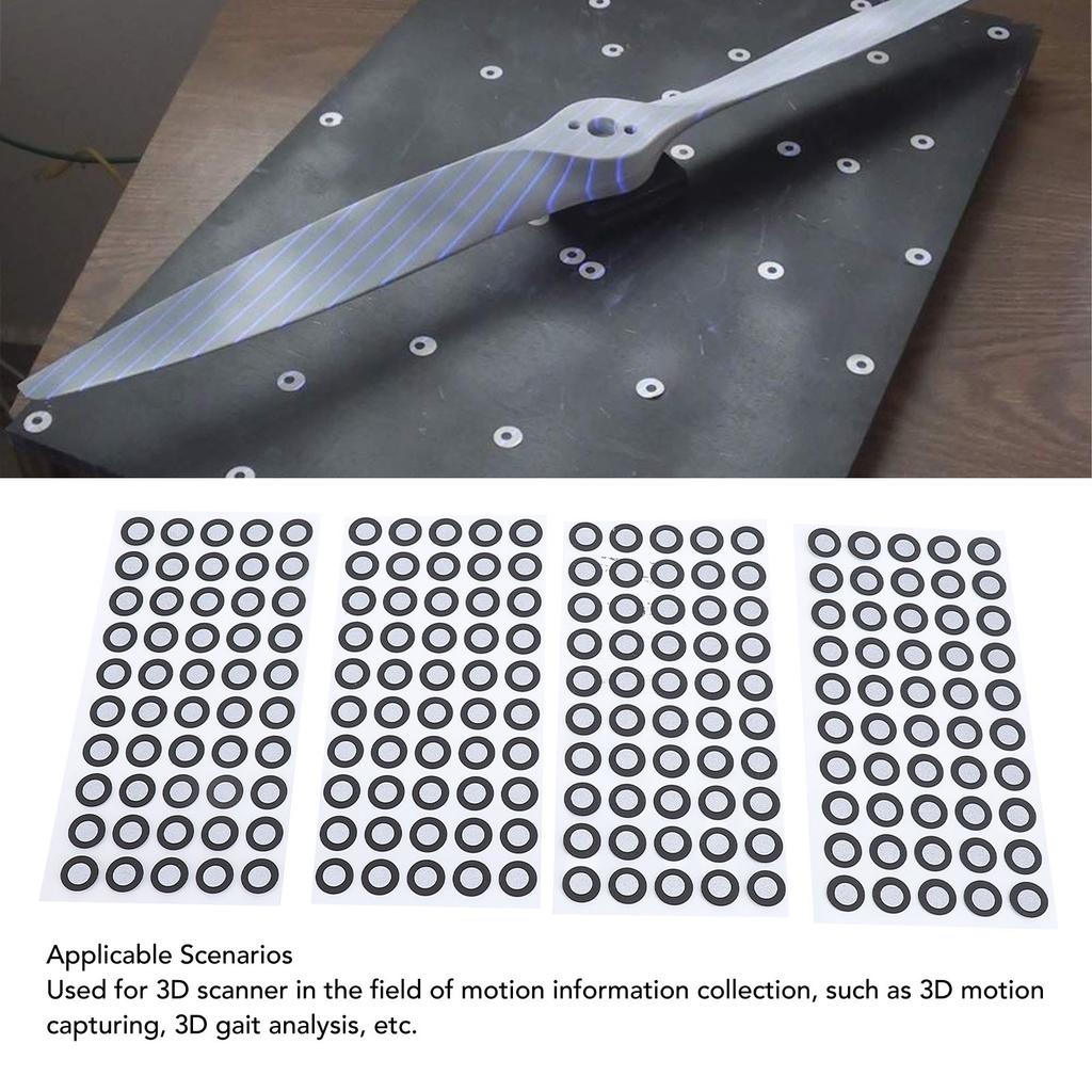 Positioning Target 3D Scanning Marker 6mm ID 10mm OD High Reflection Brightness Waterproof for Motion Information Collection