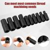 10Pcs Tap Socket Wrench Set 1/4” and 3/8” Drive External Tap Socket Adapter Torx Socket Set for Driving Rethreading Taps