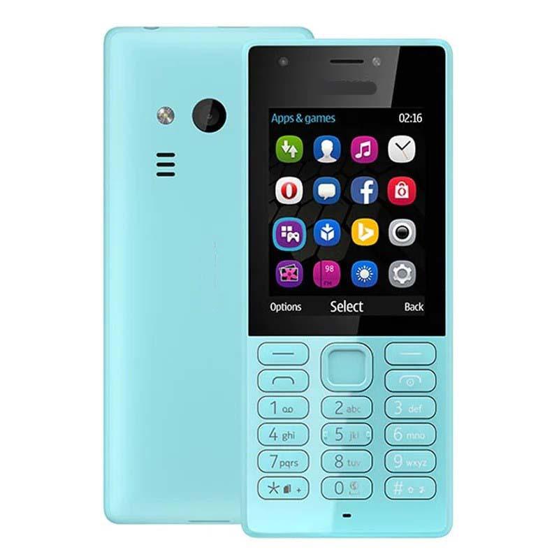 

GSM 2G Кнопочный телефон без смарт-функций, Две SIM-карты, Мобильный телефон для пожилых синий