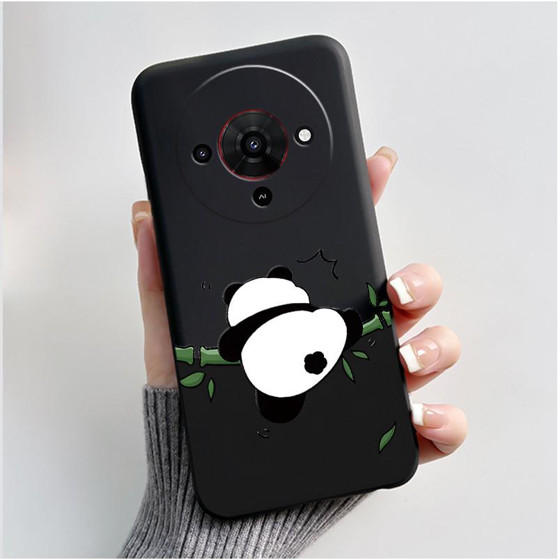 Cute Cartoon Case For ZTE Blade A76 5G Z2469N Capa Funda Printing Shell Protective Cover Soft Silicone Black Casing Coque
