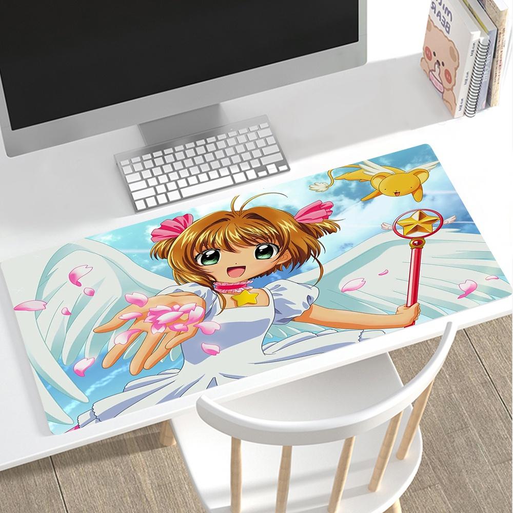 Large Mousepad Cardcaptor Sakura Anime Girl Gamer Gaming Mouse Pad Computer Accessories Keyboard Laptop Padmouse Speed D