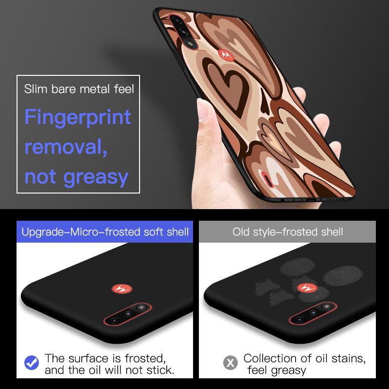 Per Moto E7i Power Custodia TPU Morbida Moda Paraurti in silicone Capa per Motorola Moto E7 Power Plus + Custodie per telefoni E7Power E 7i 7 Cover