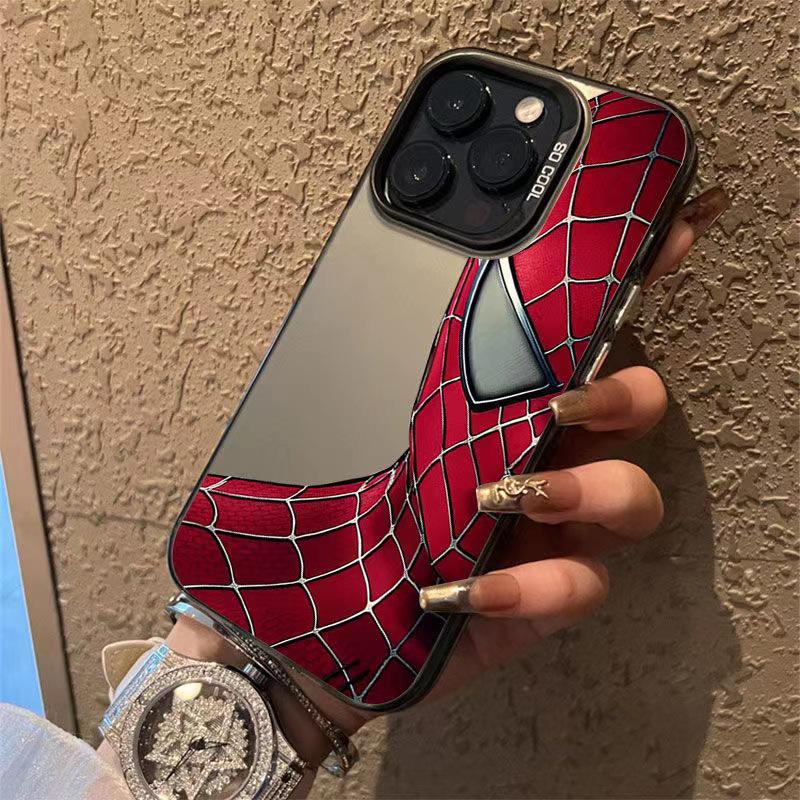 Spider-Man iPhone 12ProMax/13/14/16/17 Silver Case - 15 Unique Colors
