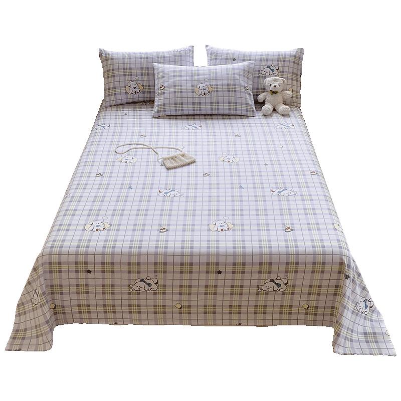 Grace A-Class Antibacterial 100% Cotton Coarse Cloth Bedsheet 200cm*245cm