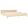 Vidaxl Bed Frame Without Mattress, Cream, 160X200 Cm, Upholstered
