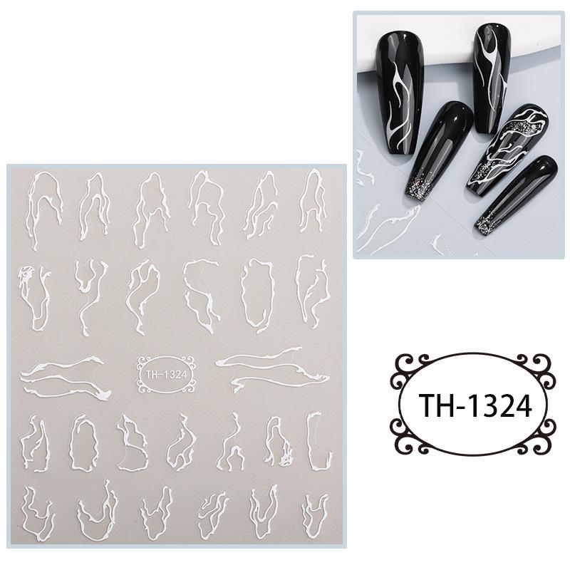 New Year Nail Art Stickers Bronzing Year of the Dragon Chinese Style Mahjong Cartoon Nail Stickers Decoration