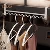 Hanger Fixed Hook Wave Shaped Storage 2 Colors Practical Punch-free Coat Rack Hook Bedroom Accessories