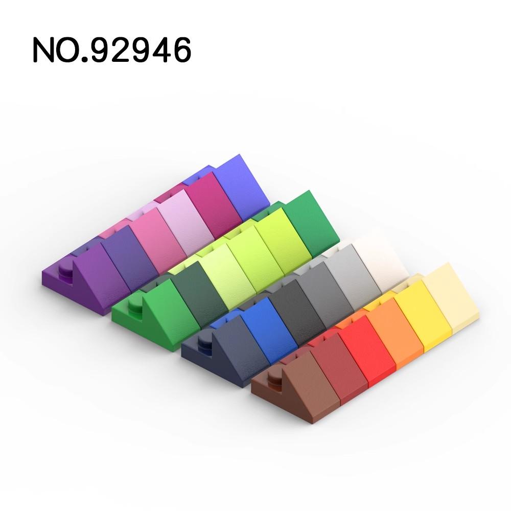 20pcsMOC Parts 92946 Slope 45° 2 x 1 with 2/3 Cutout Compatible Bricks DIY Assmble Building Blocks Particle Kid Brain Toy Gif