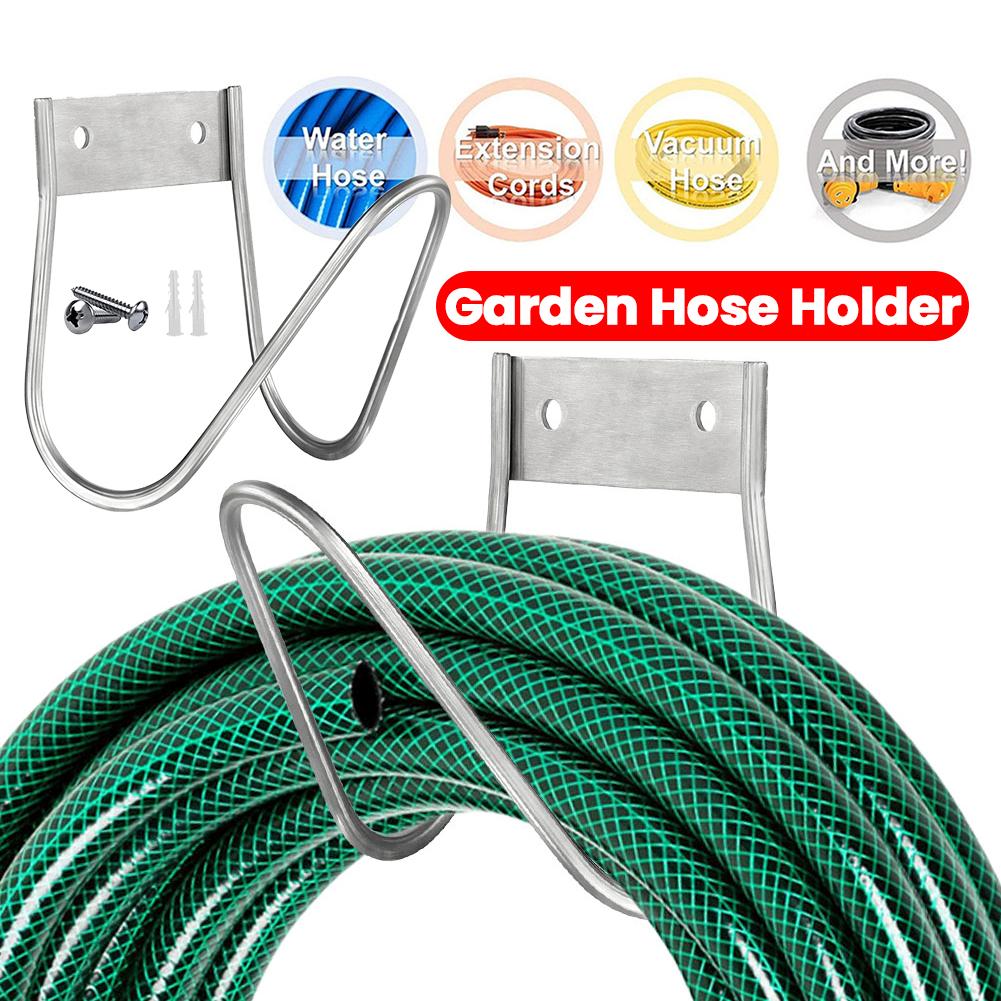 

Stainless Steel Garden Hose Holder Wall Mount Garden Hose Hook Water Hose Holder for Outside Yard China Mainland