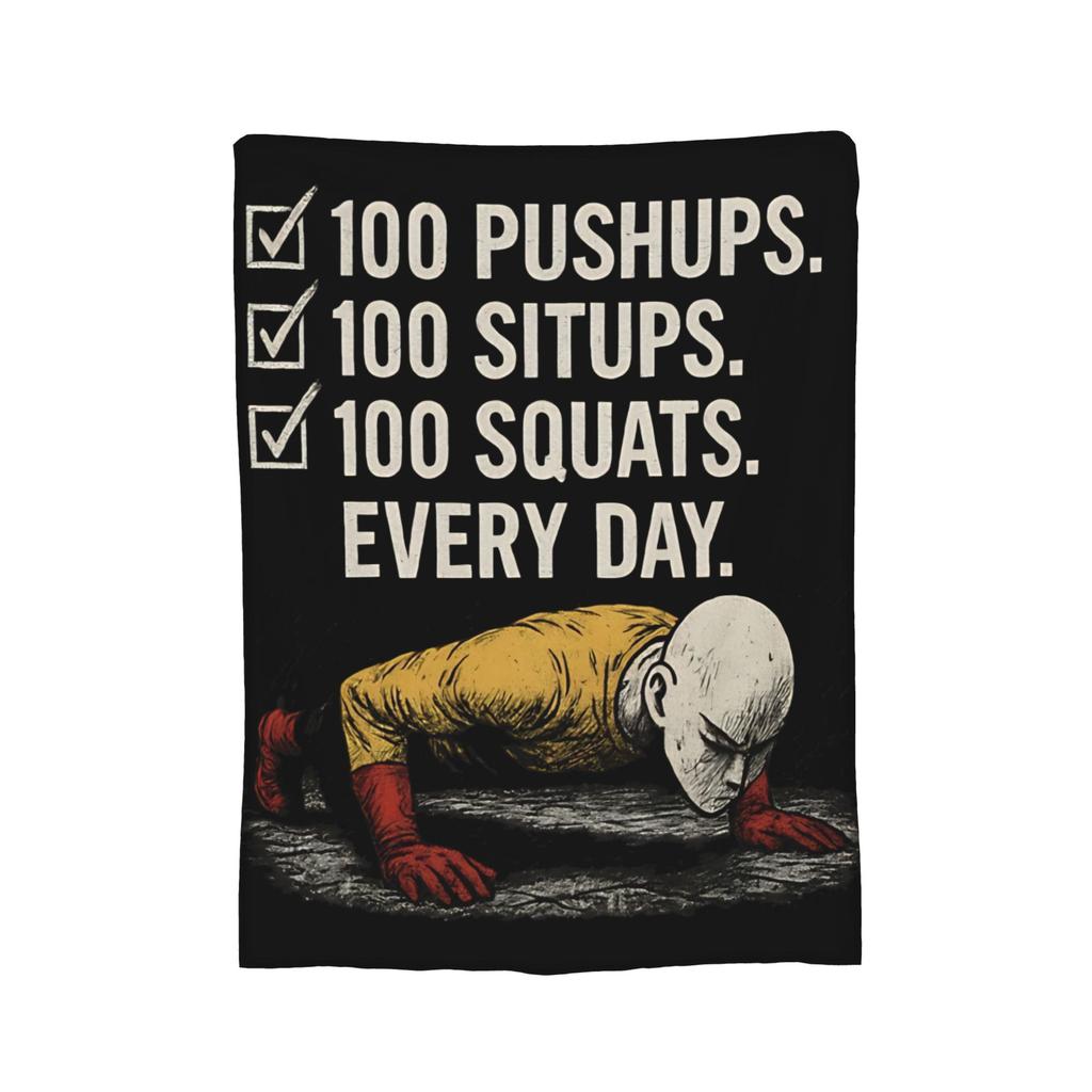 Anime One Punch Man Fleece Throw Blanket Saitama Cartoon Blankets for Home Office Lightweight Bedding Throws,