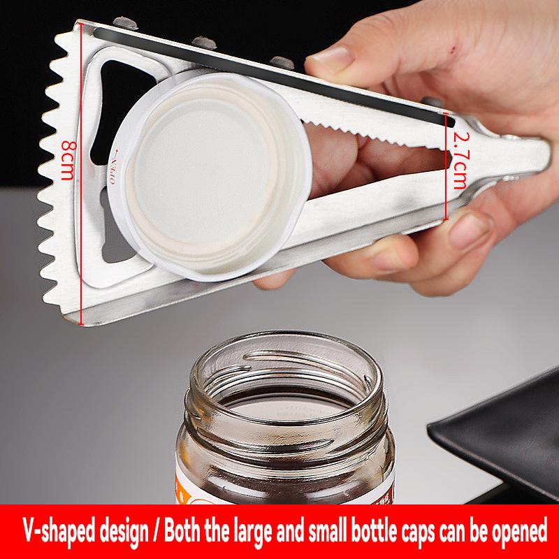 Multifunctional Beer Can Opener Cola Cans Bottle Opener Fish Scale Scraper Non-Slip Beer Beverage Cola Wine Utensils Home Tool