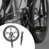DeeRace Single Chainring Bike Crank Arm Set 52T 170mm Crankset