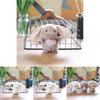 Adorable Plush Bunny Keychain Cute Soft Bag Charm Stuffed Animal Toy For Kids