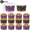 Halloween Kürbis Geist Papier Snack Dessert Becher Schüssel Geschirr für Halloween Motto Party Dekoration Zubehör