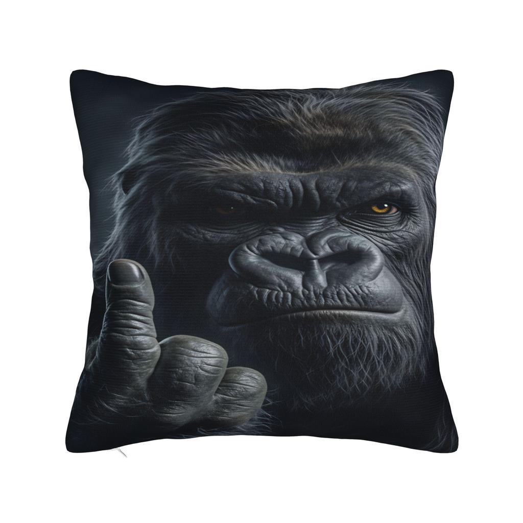 Gorilla Middle Finger Pillow Cover Kawaii Pillow Case For Chair Sofa Home Decor Design Pillowcases Birthday Present