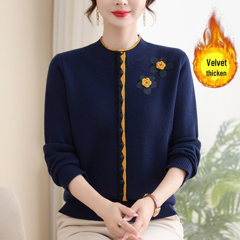 

Maternity Winter Velvet Sweater: Warm, Stylish One-Piece for Middle-Aged and Elderly Women 4XL