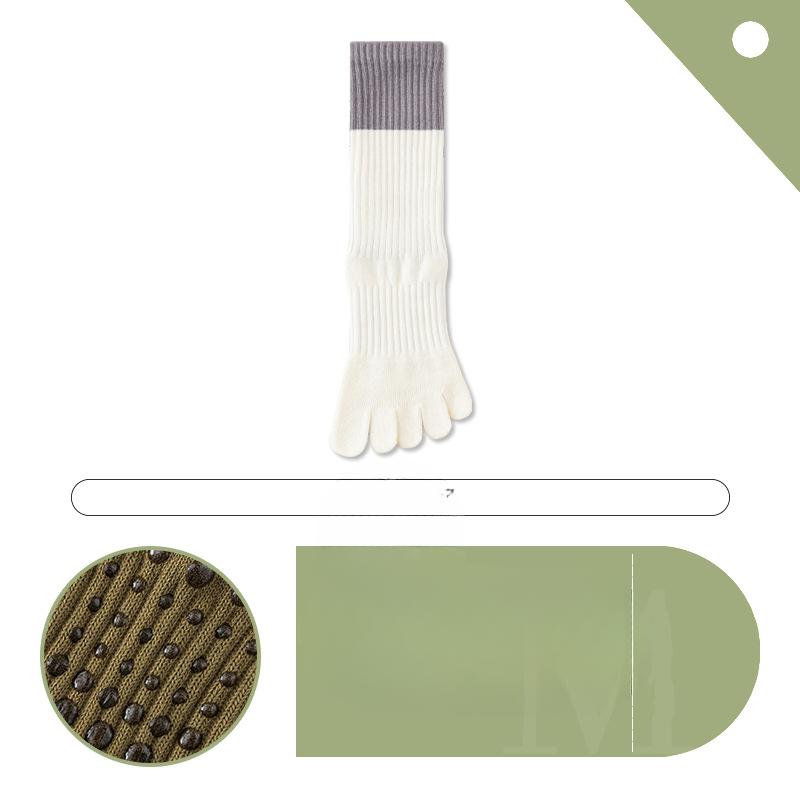 Women's Summer Sports Non Slip Indoor Professional Fitness Yoga Pilates Five Finger Socks