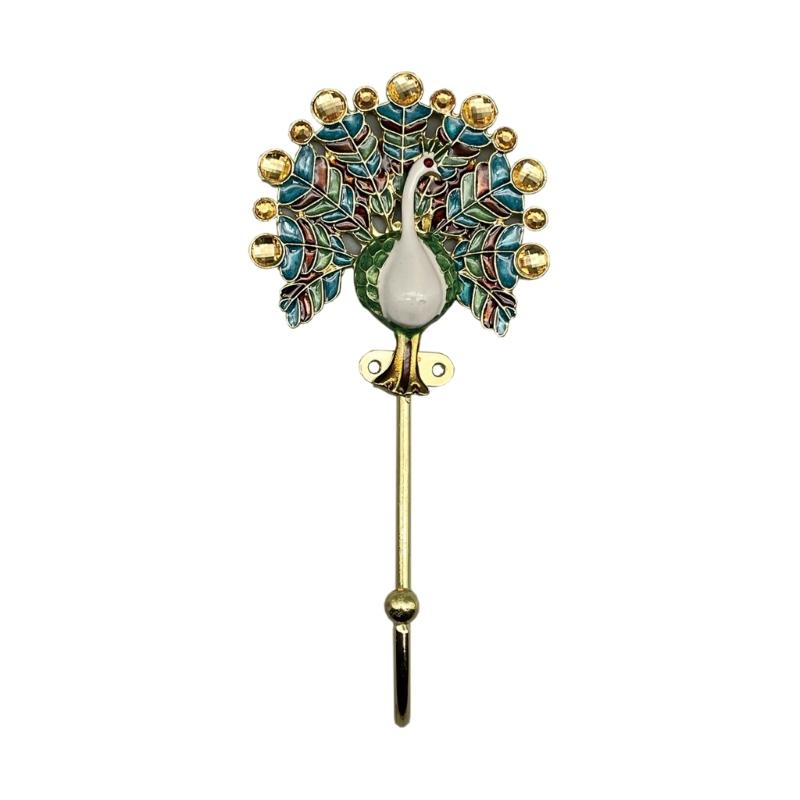 Wall Hanging Hook Vintage Enamel Hanger for Hanging Clothes Hat Scarf Key Holder Bathroom Storage Rack Wall Decorations
