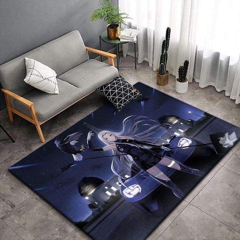 Anime Car Beauty Carpet for Living Room,Soft Flannel Rug for Bedroom ,Anti-Slip  BATHROOM Mat, Baby Play mat,Boys' Room Decor