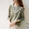 Women's Camouflage Print Round Neck Sweatshirt
