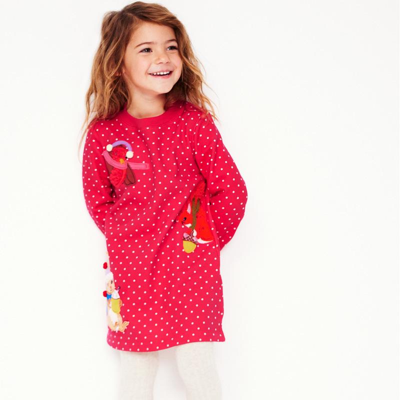 Autumn Cartoon Animal Girls' Long Sleeve Sweatshirt - European/American Style, Cute Children's Top