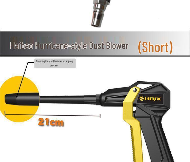Exquisite Pneumatic Air Gun for Car Wash: Dust & Water Blower with Crevice Cleaning
