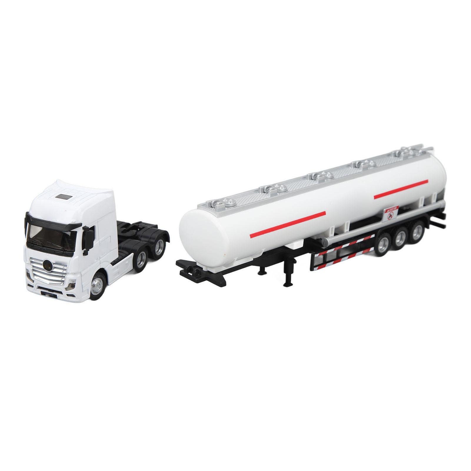 

Oil Tanker Truck 1:50 Tractor Trailer Toy Transport Vehicles Truck Model Toys for Boys Gifts White белый