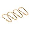 Screw Lock Keychain Hook DIY 4 PCS Brass Screw Lock Clip for Hanging Keys Bottles Connecting Tents